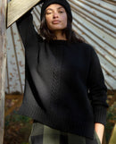 Marney Lambswool Jumper - Black