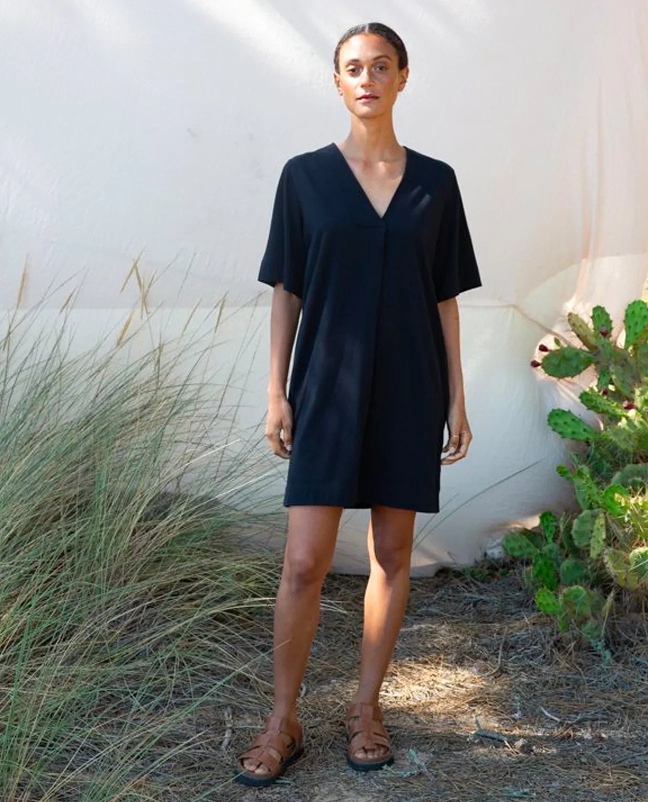 Sammy Organic Cotton Dress - Black