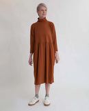 Nicola Organic Cotton Dress - Caramel