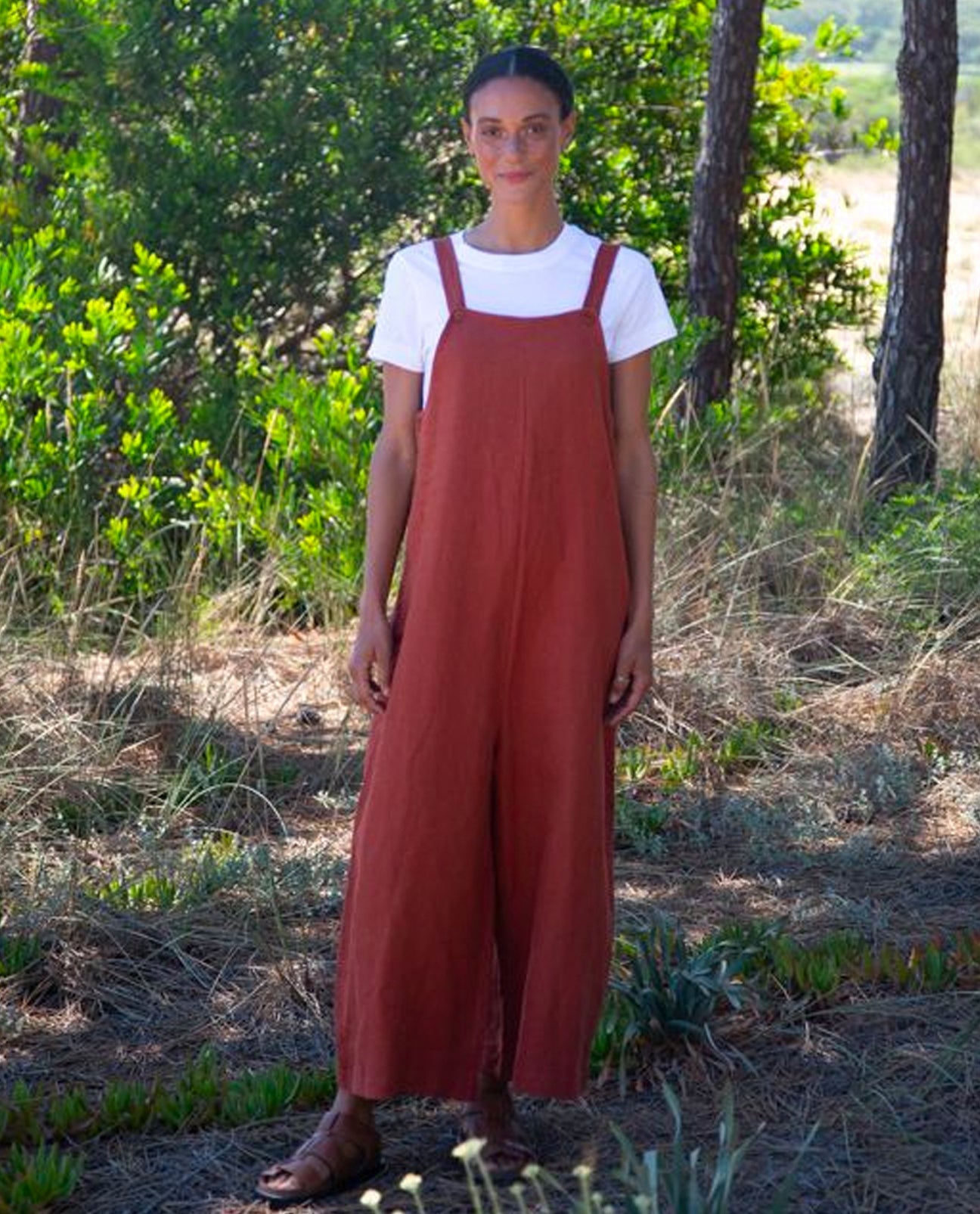 Unity May Linen Jumpsuit - Paprika