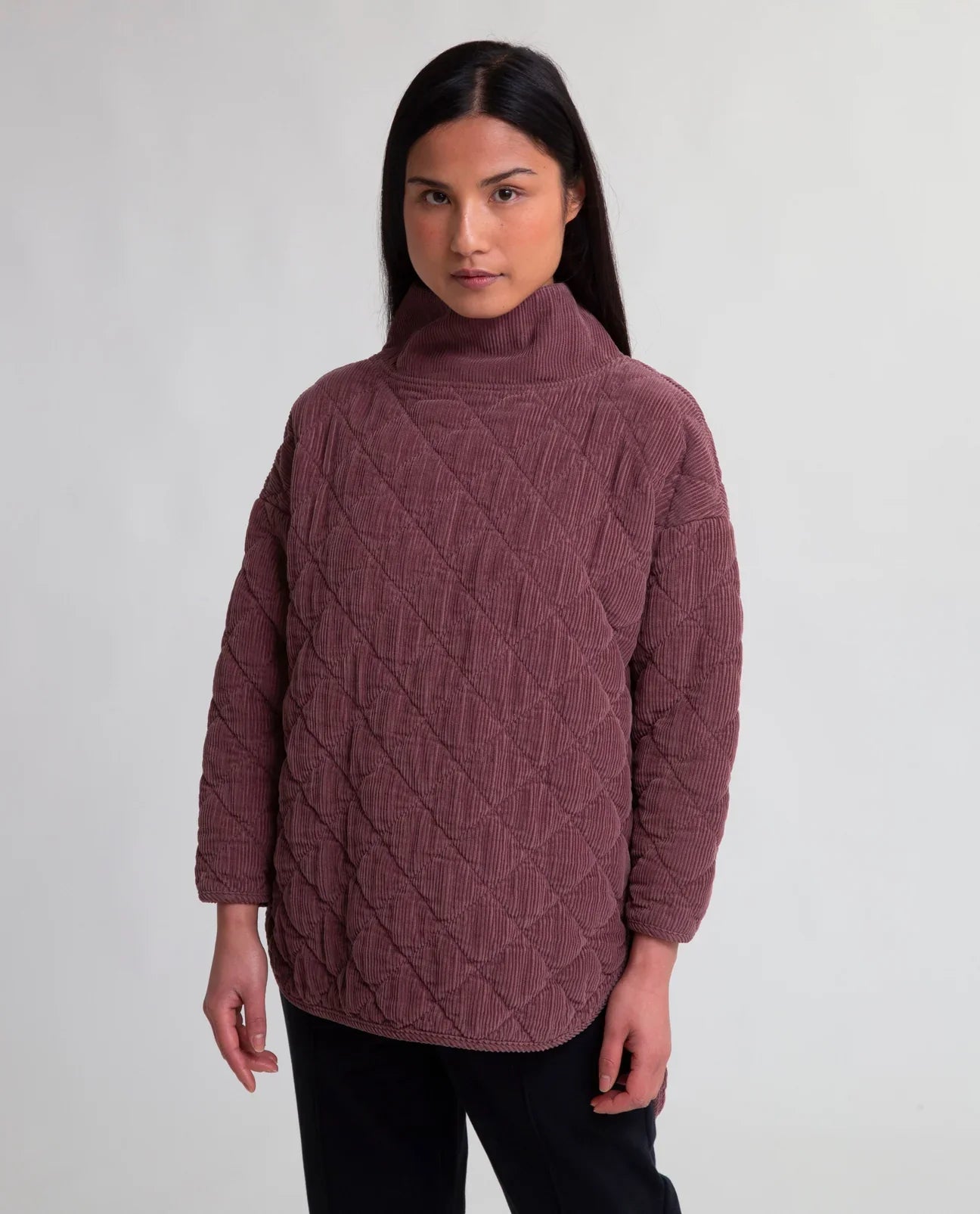 Grace Organic Cotton Cord Top - Mauve