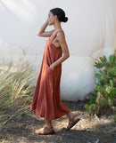 Chantel May Linen Dress - Paprika